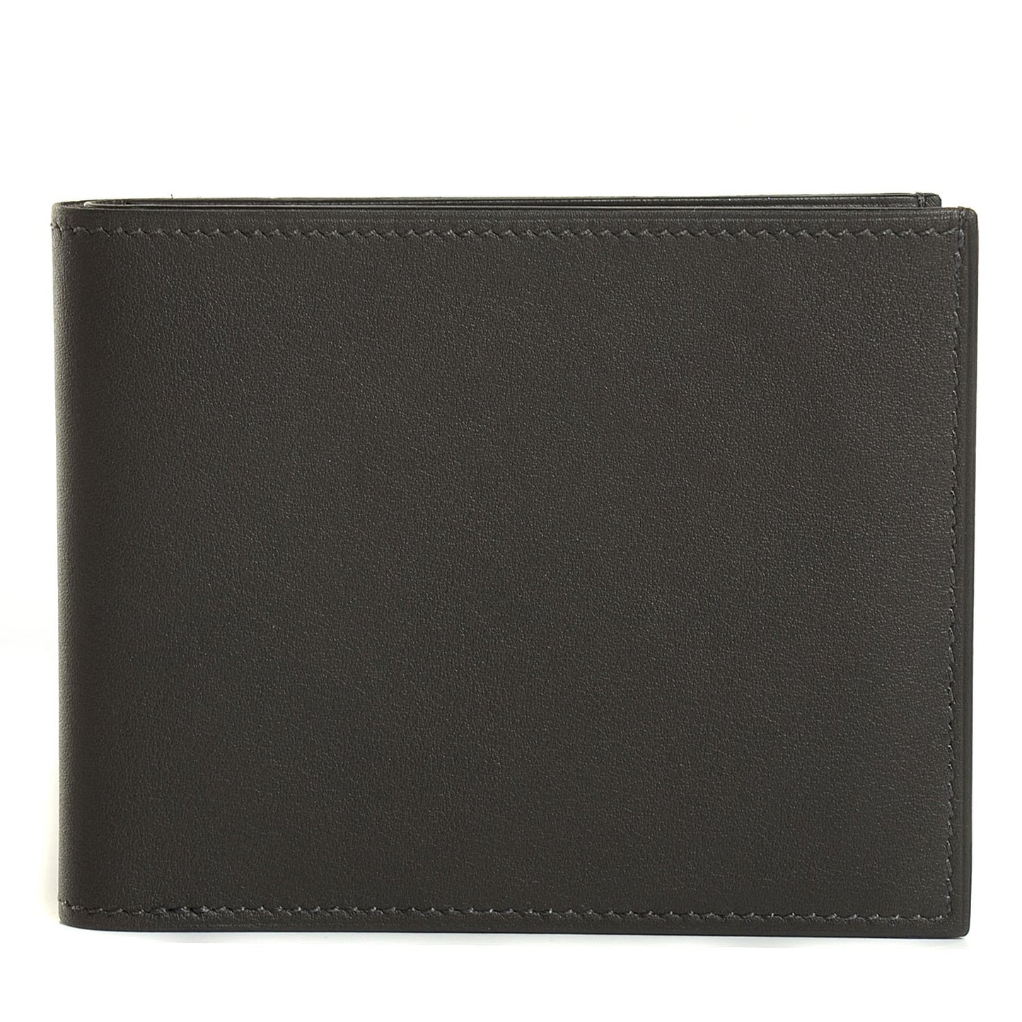 Veau Swift Silk Citizen Twill Wallet Etain Bleu de Malte