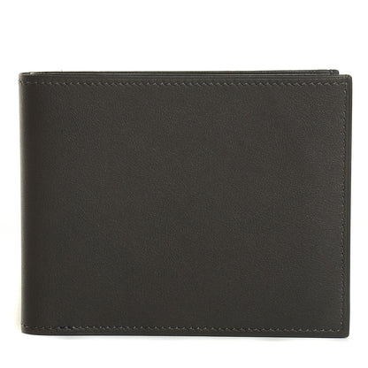 Hermes Veau Swift Silk Citizen Twill Wallet Etain Bleu de Malte 1 of 10