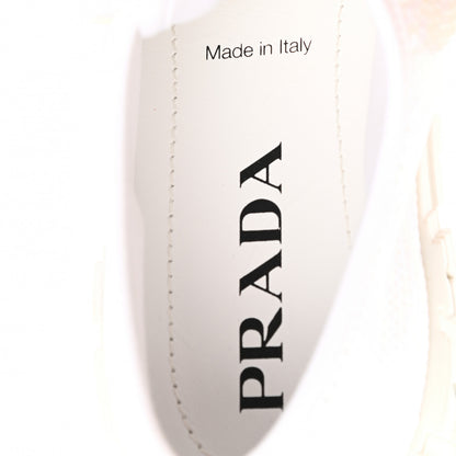 Prada Paillettes Triangle Logo Double Wheel 50mm Sneakers 37 White 8 of 10