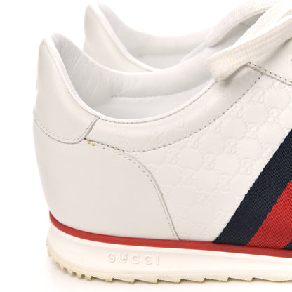 Gucci Microguccissima Mens Web Sneakers 12 White 9 of 11