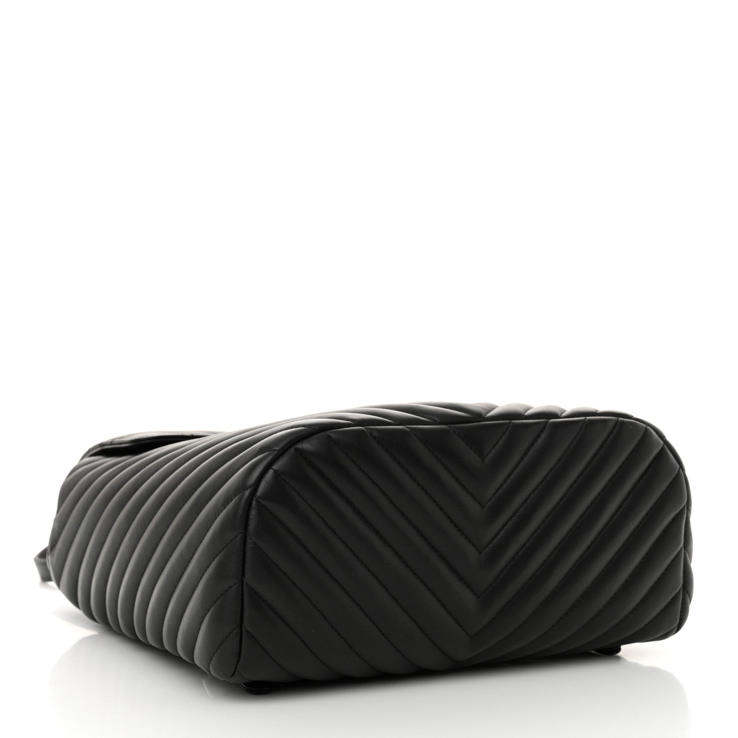 Chanel Calfskin Chevron Quilted Large Urban Spirit Backpack Black 4 of 11