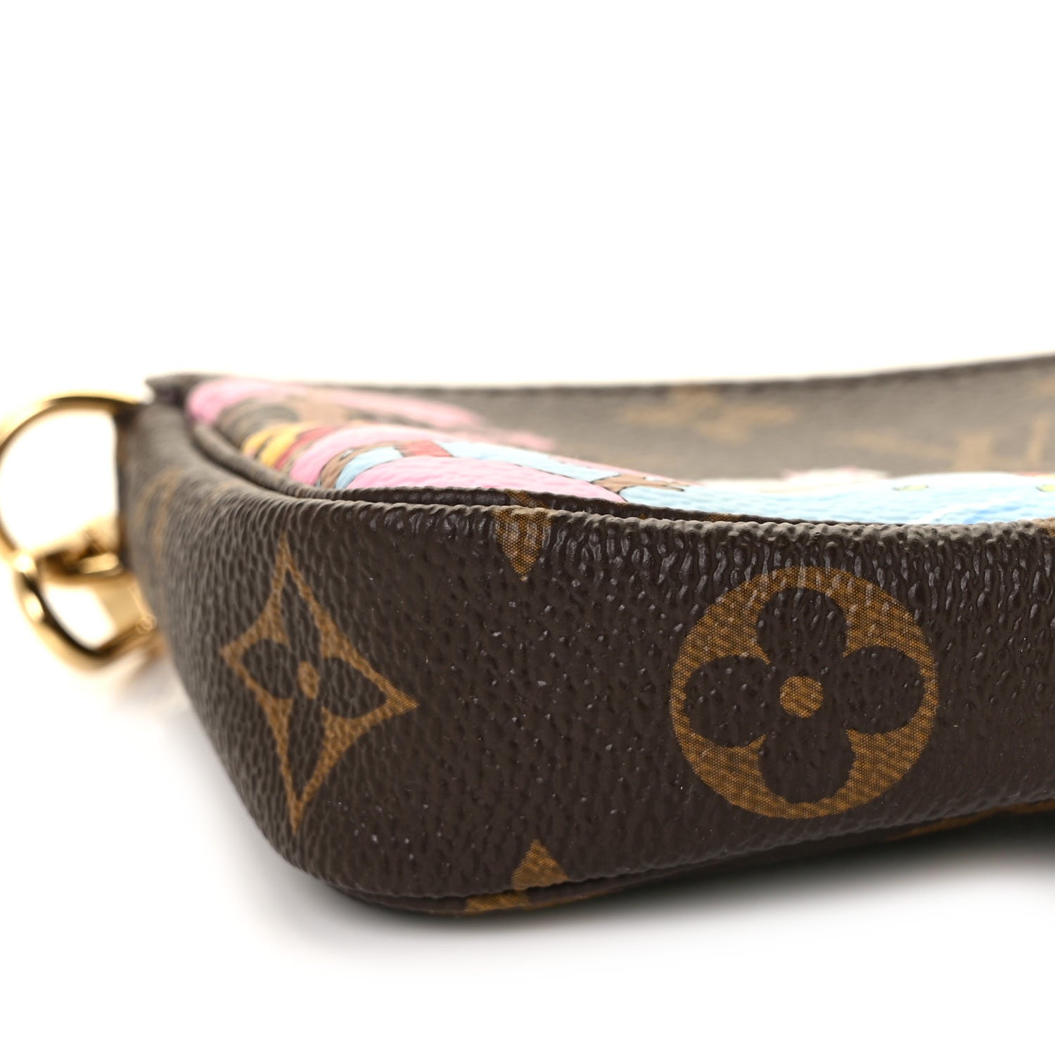 Louis Vuitton Monogram 2021 Christmas Animation Japanese Garden Mini Pochette Accessories Wisteria Pink 8 of 10