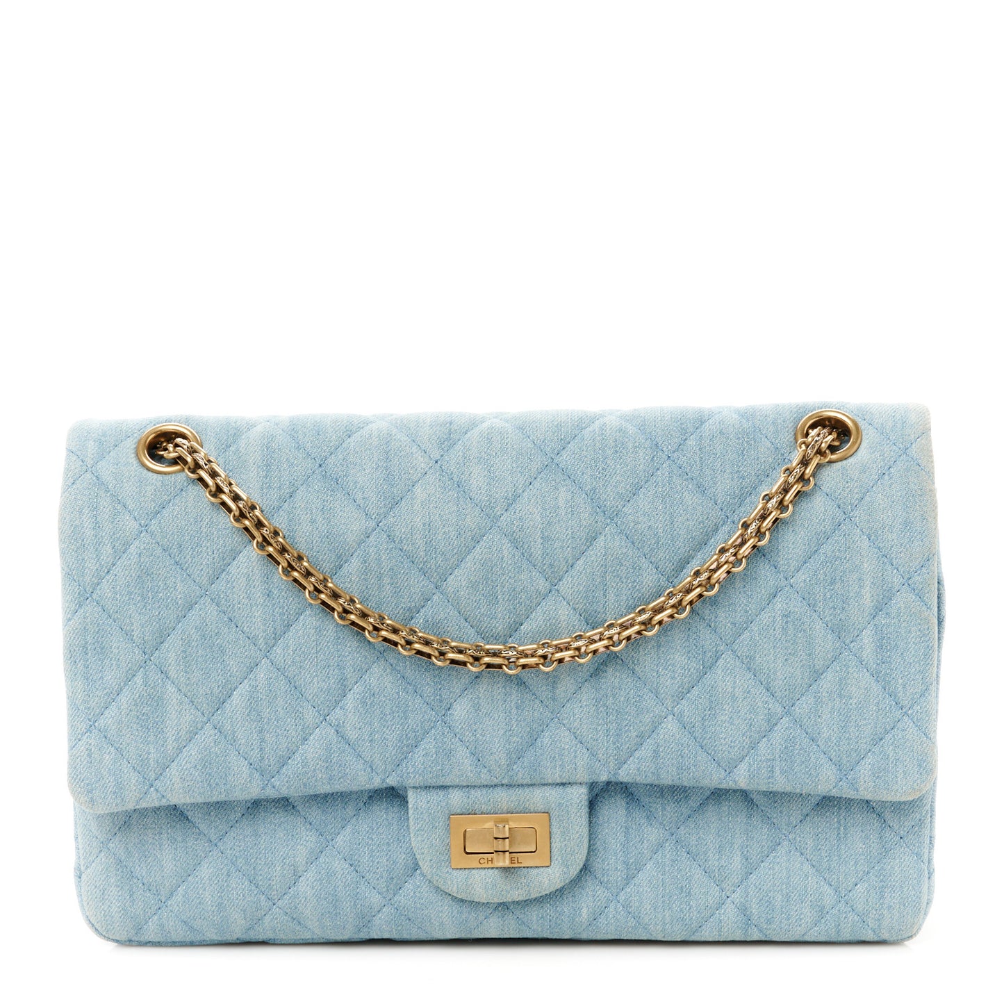 Denim Quilted 2.55 Reissue 226 Flap Light Blue