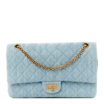Chanel Denim Quilted 2.55 Reissue 226 Flap Light Blue 1 of 10