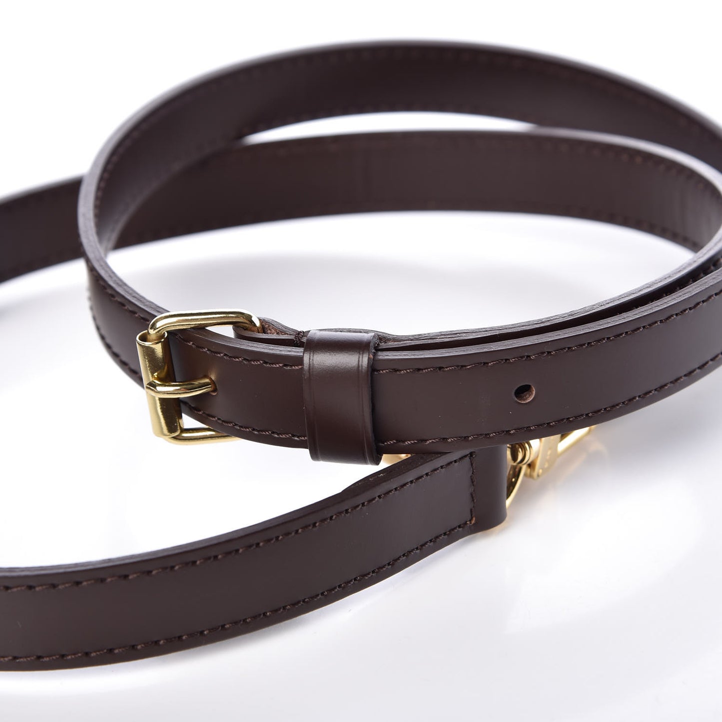 Calfskin Adjustable Speedy Bandouliere Shoulder Strap Brown