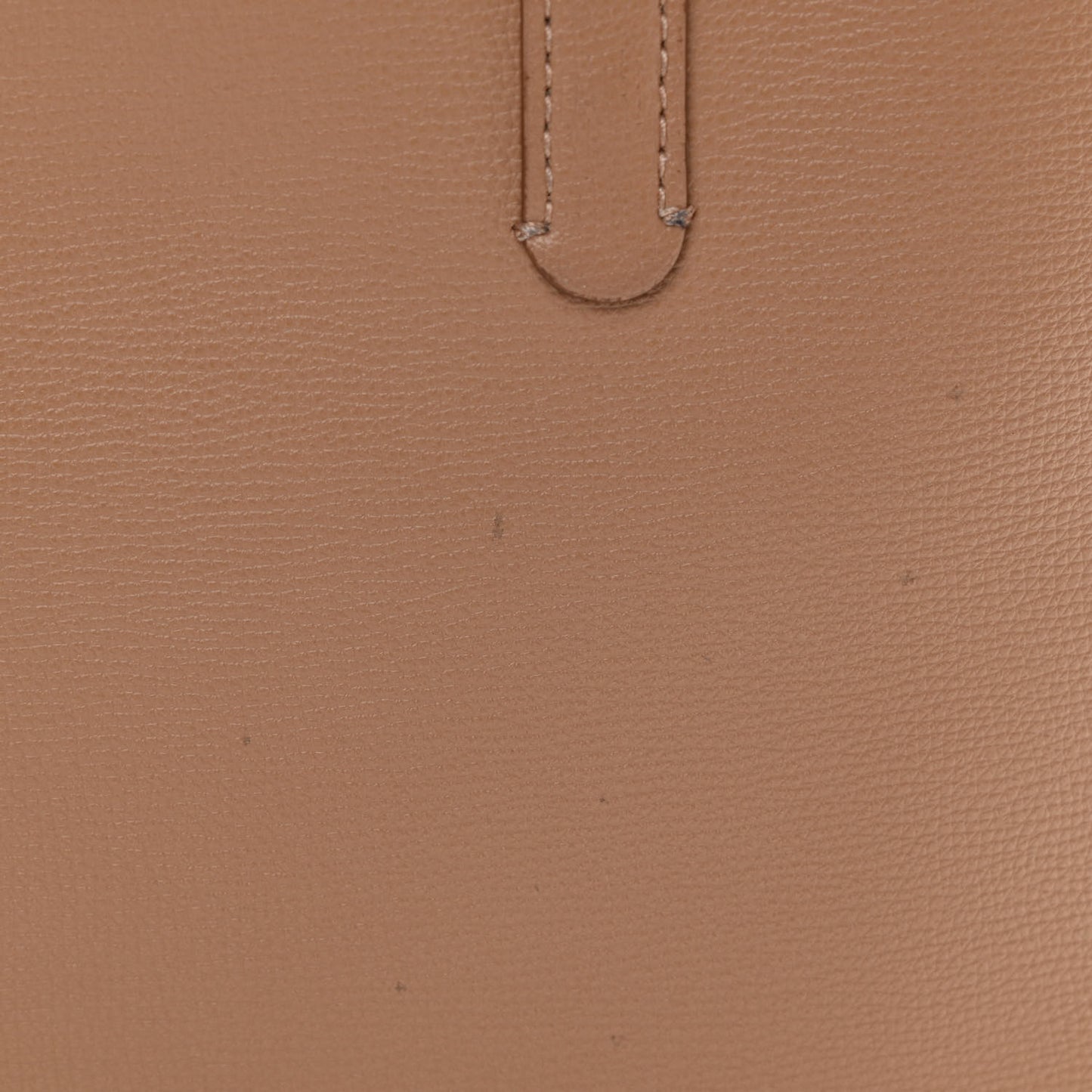 Calfskin TB Motif Embossed Medium Tote Camel