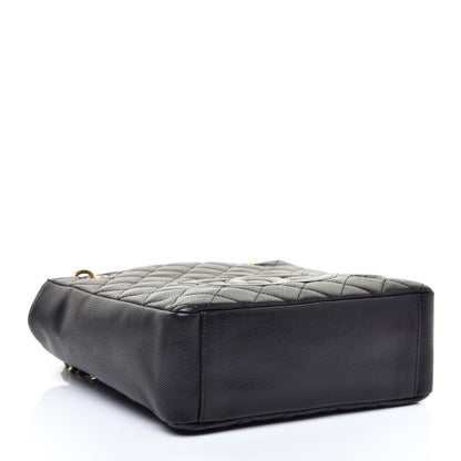 Chanel Caviar Quilted Petit Shopping Tote PST Black 4 of 10