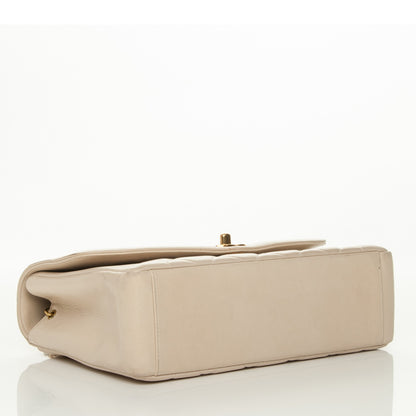 Chanel Lambskin Quilted Medium Single Flap Beige 4 of 8