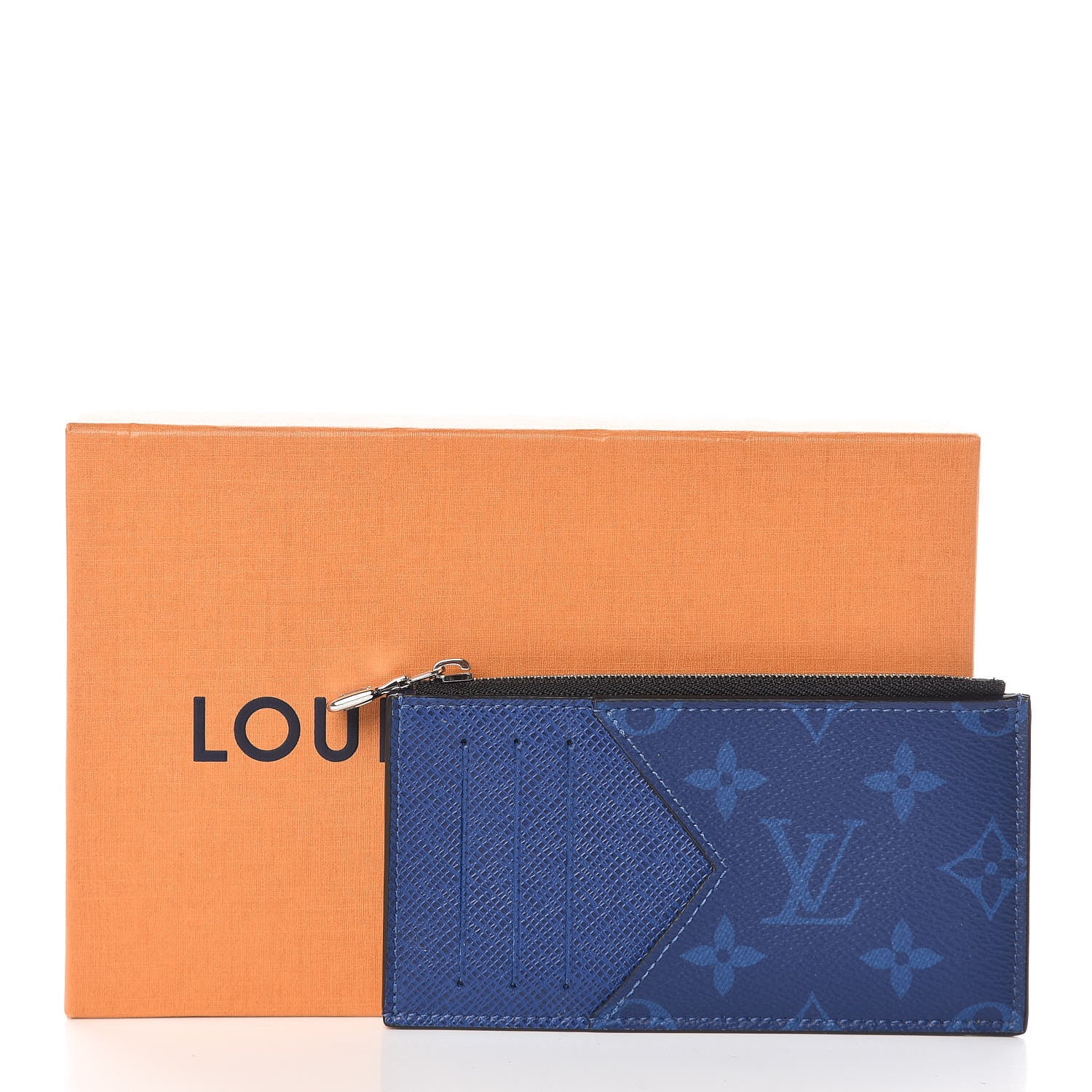 Louis Vuitton Monogram Taiga Coin Card Holder Cobalt 7 of 7