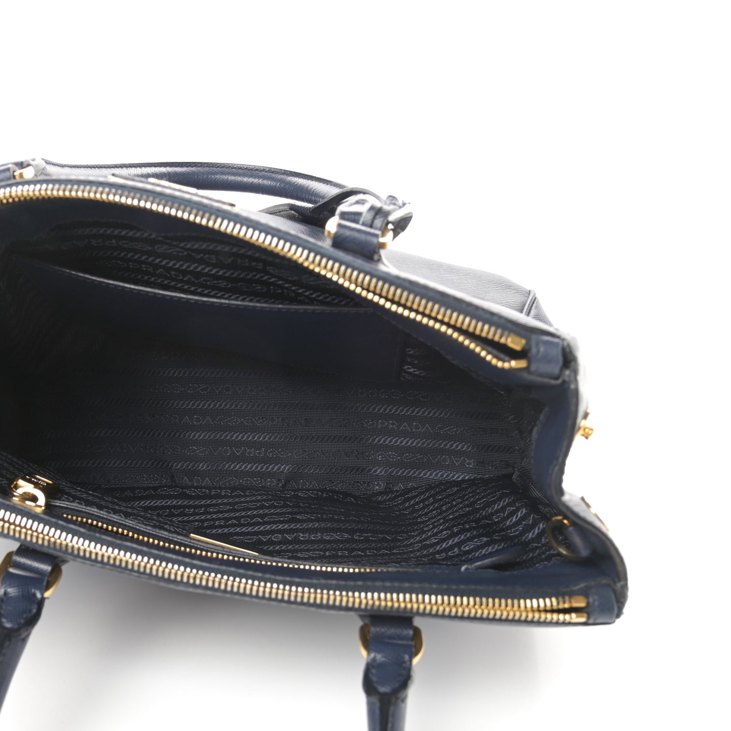 Saffiano Small Galleria Double Zip Tote Bluette