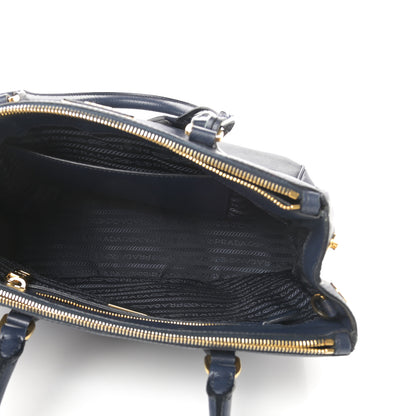 Prada Saffiano Small Galleria Double Zip Tote Bluette 6 of 22