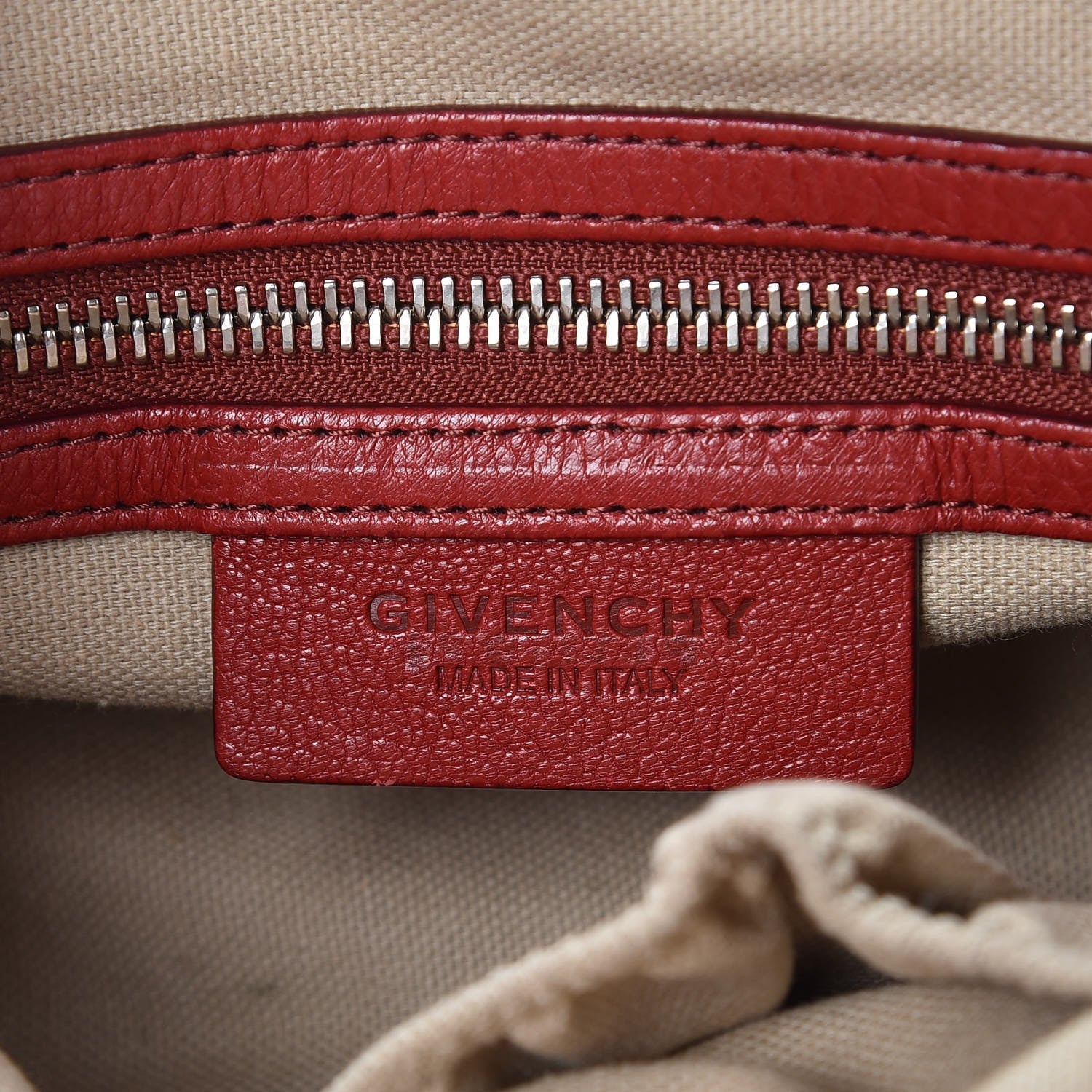 Givenchy Sugar Goatskin Micro Nightingale Red 6 of 7