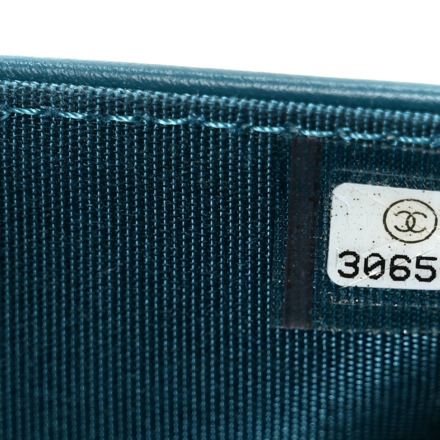 Chanel Caviar Quilted Boy Wallet On Chain WOC Blue 8 of 11