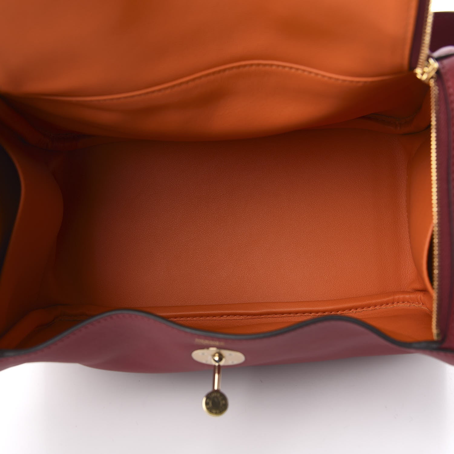 Hermes Swift Lindy 26 Rouge Grenat Orange 5 of 9