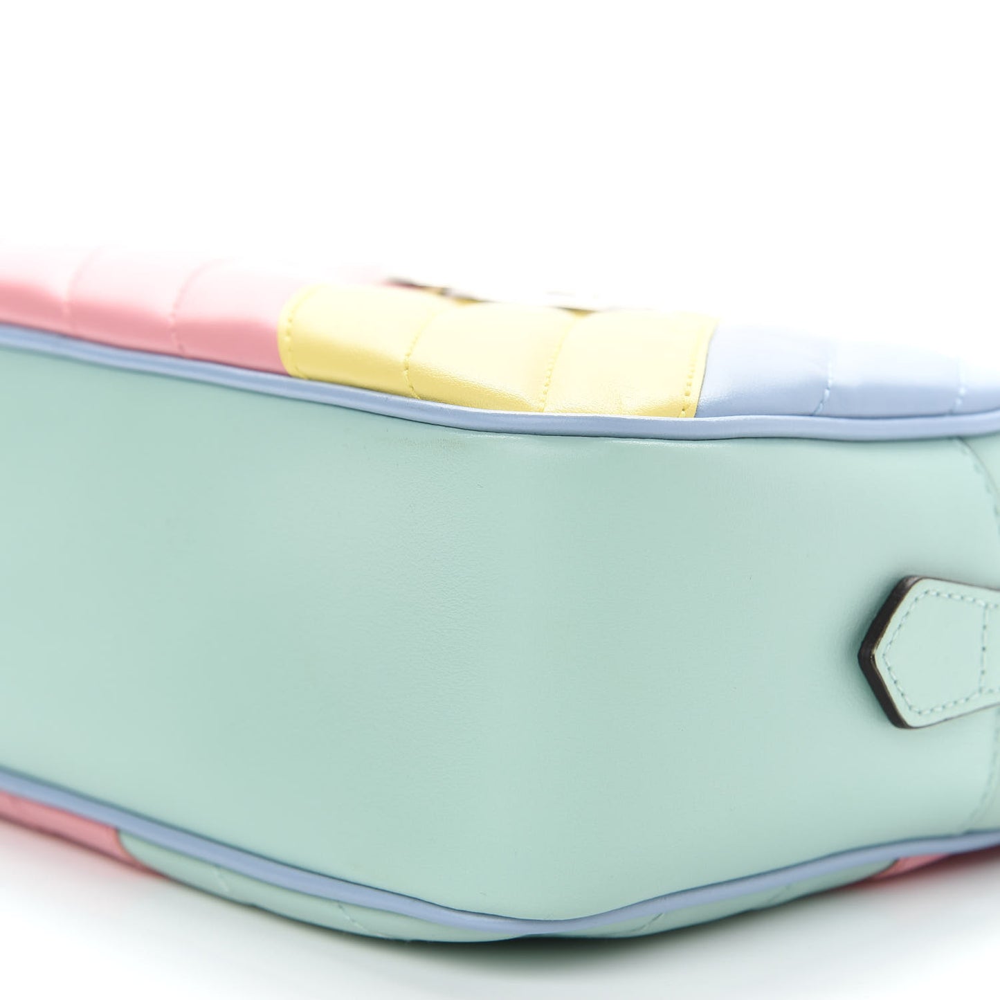 Calfskin Matelasse Diagonal Small GG Marmont Chain Shoulder Bag Multicolor Pastel