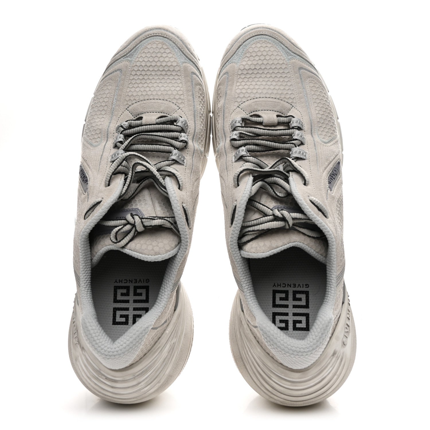 Givenchy Suede Calfskin TK MX Sneakers 44 Light Grey 1830841