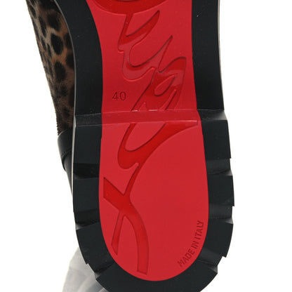 Christian Louboutin Pony Hair Calfskin Macademia Biker Boots 40 Black 6 of 7