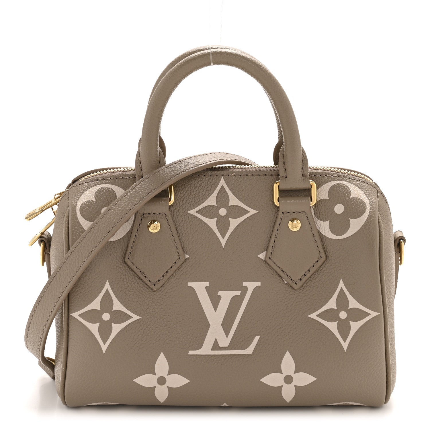 Louis Vuitton Empreinte Monogram Giant Speedy Bandouliere 20 Creme Beige 1 of 11
