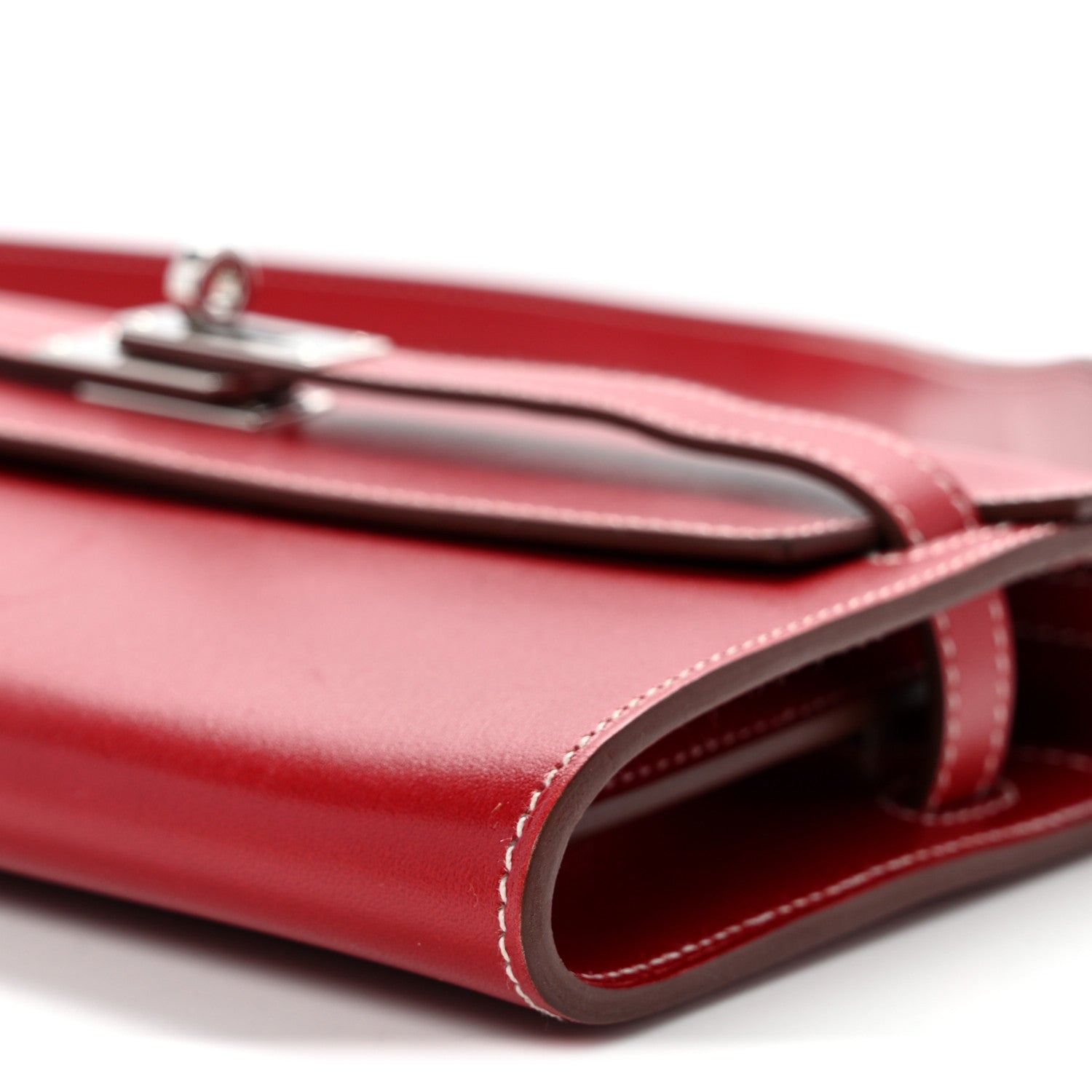Hermes Box Kelly Wallet To Go Rock Rouge Piment 9 of 11