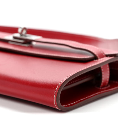Hermes Box Kelly Wallet To Go Rock Rouge Piment 9 of 11