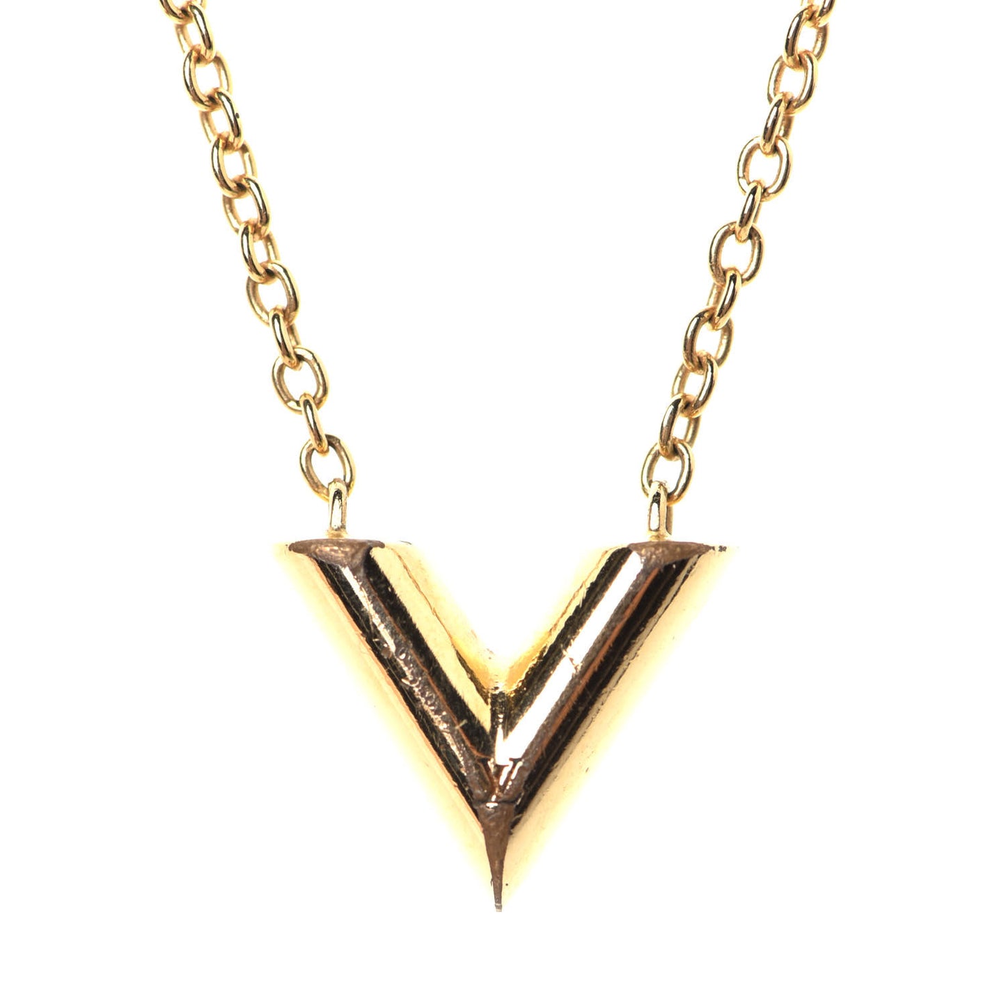 Essential V Necklace Gold