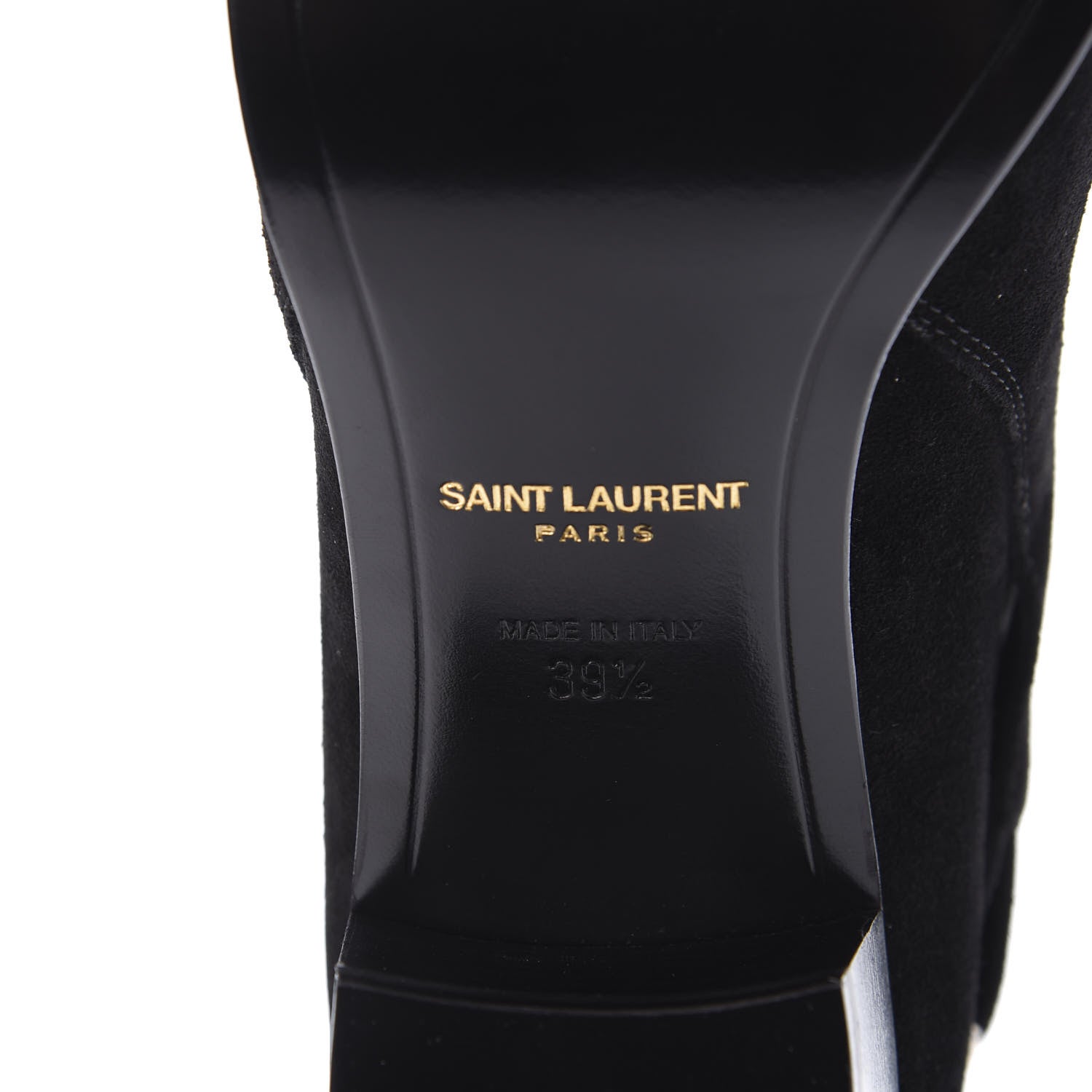 Saint Laurent Suede Jodhpur Calfskin Blake Ankle Boots 39.5 Black 7 of 9