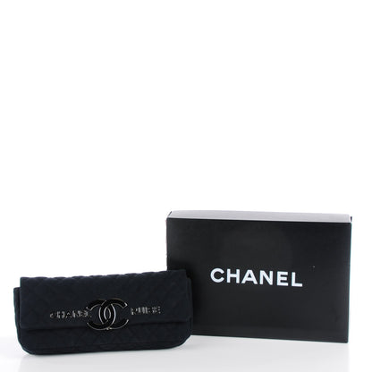 Chanel Canvas Quilted CC Cruise East West Flap Clutch Black 8 of 8