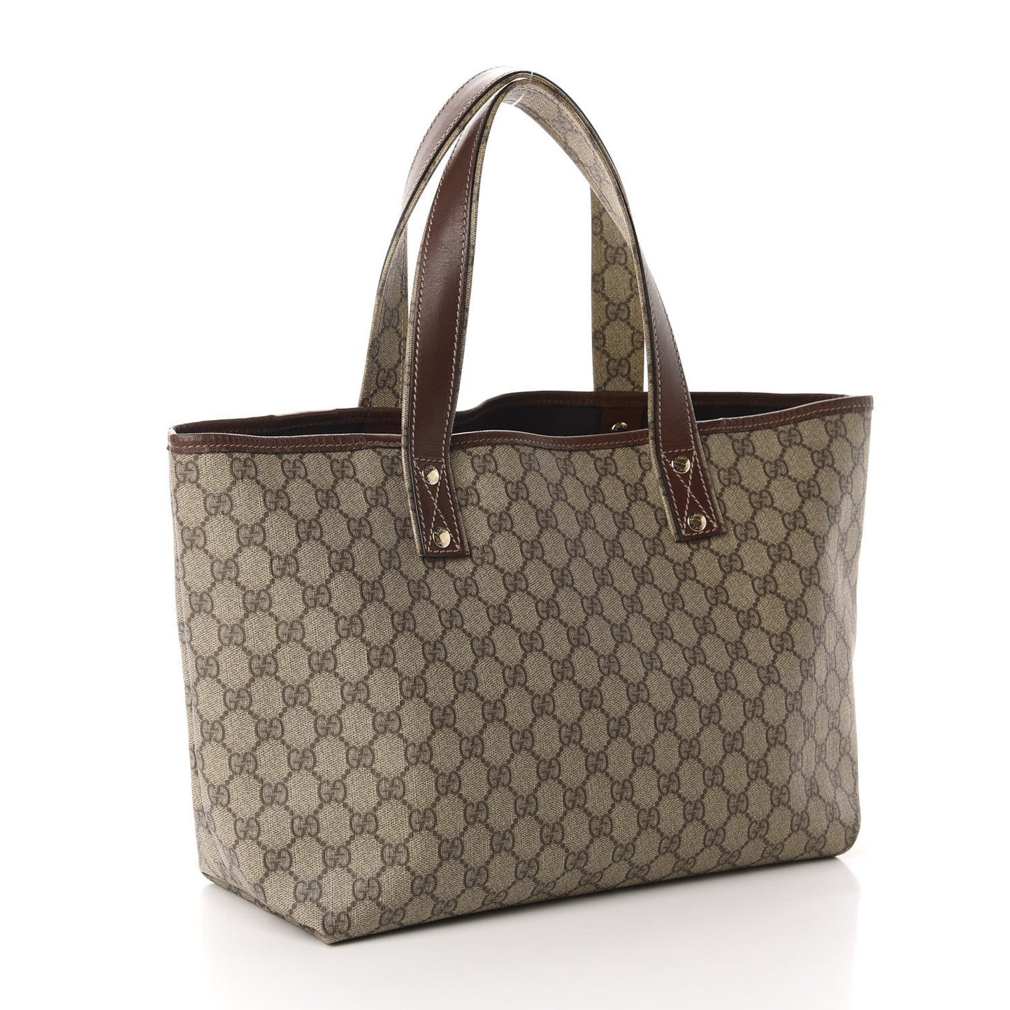 GG Plus Monogram Medium Signature Web Loop Tote Brown
