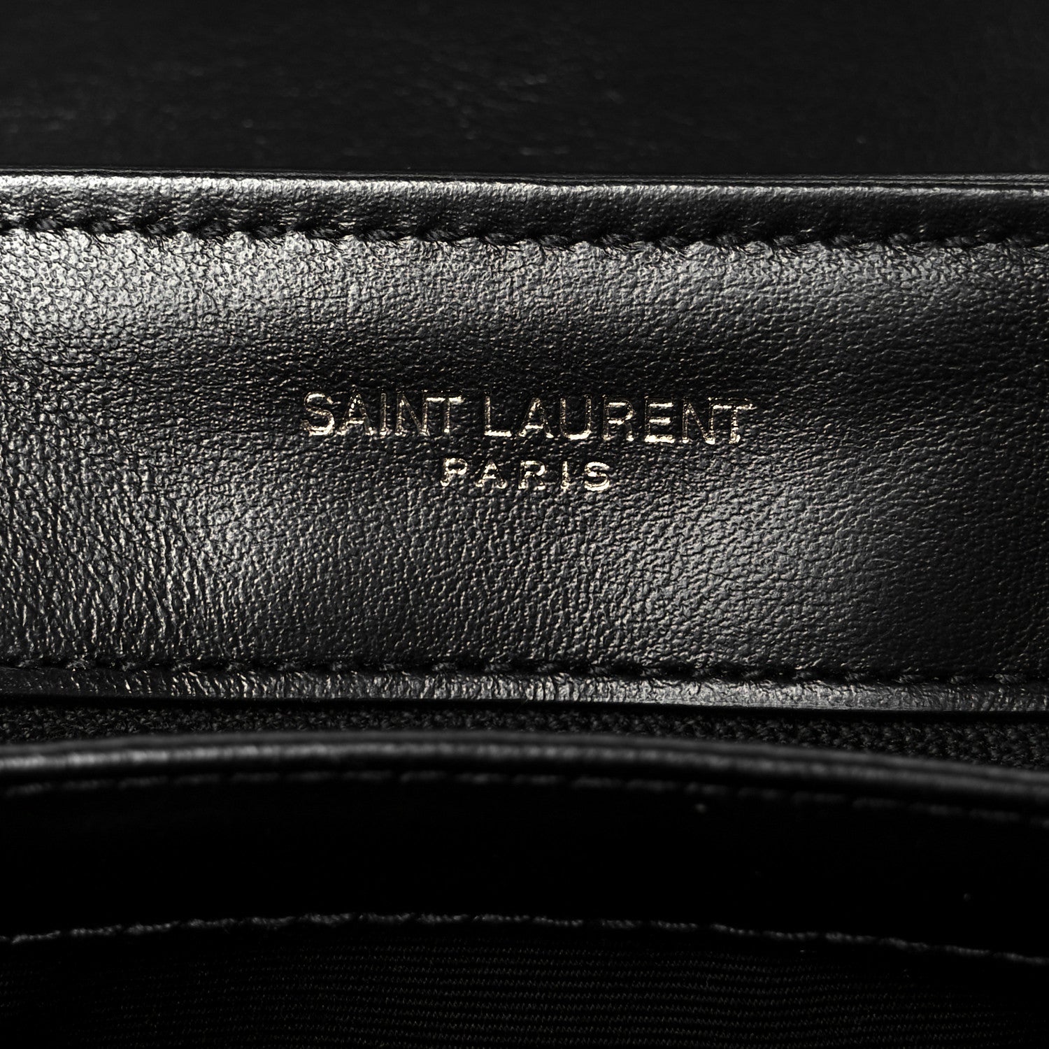Saint Laurent Calfskin Y Quilted Monogram Monochrome Toy Loulou Crossbody Bag Black 6 of 11