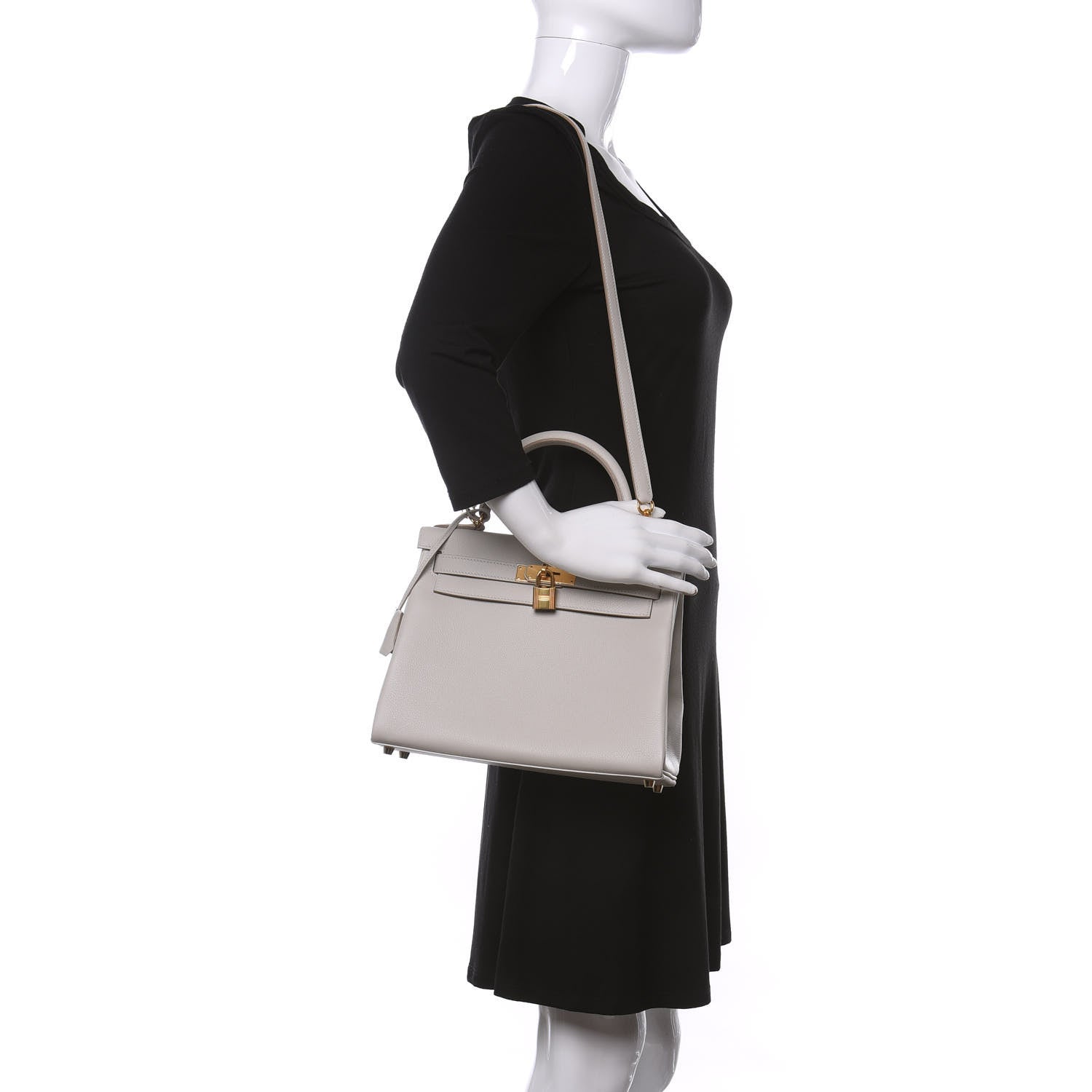 Hermes Evercolor Kelly Retourne 28 Gris Perle 2 of 10