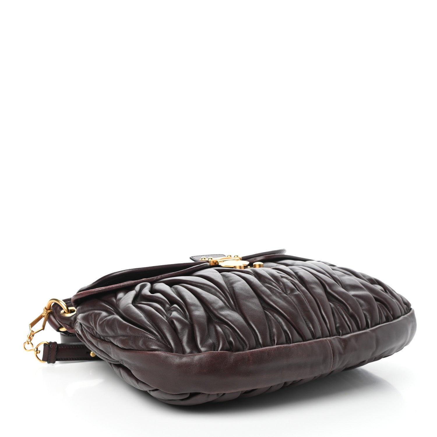 Miu Miu Nappa Matelasse Coffer Hobo Prugna 4 of 9