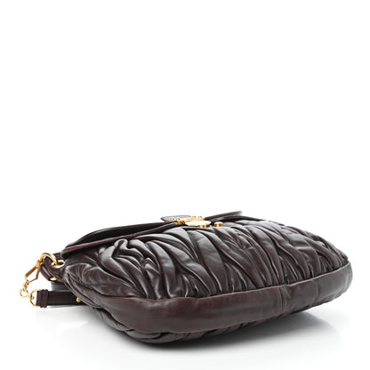 Miu Miu Nappa Matelasse Coffer Hobo Prugna 4 of 9