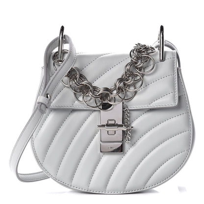 Chloe Calfskin Quilted Mini Drew Bijou Shoulder Bag Airy Grey 1 of 11