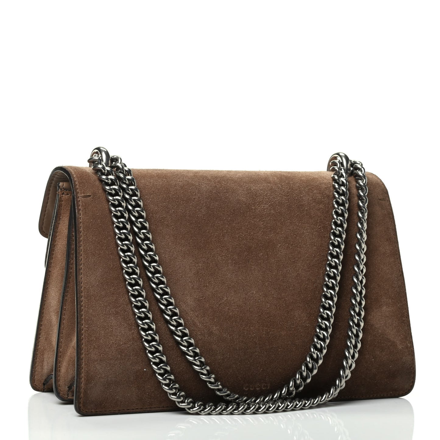 Suede Small Dionysus Shoulder Bag Taupe