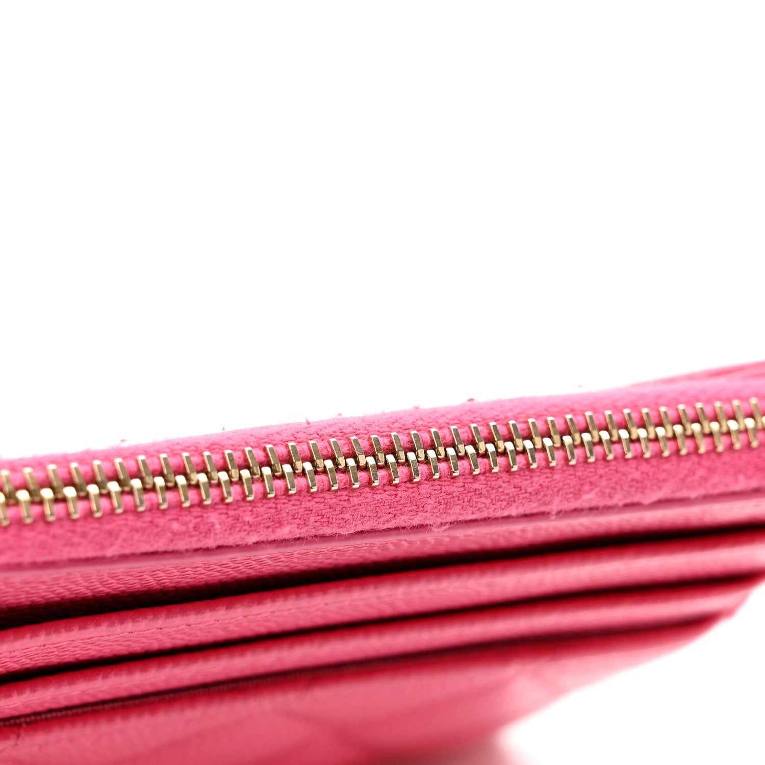 Chanel Caviar Quilted CC Zip Card Holder Pink 9 of 9