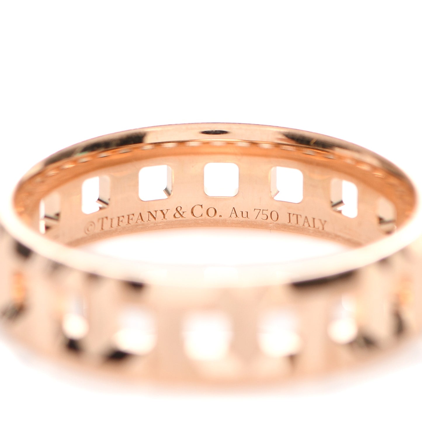 18K Rose Gold Wide T True Ring 59 8.75
