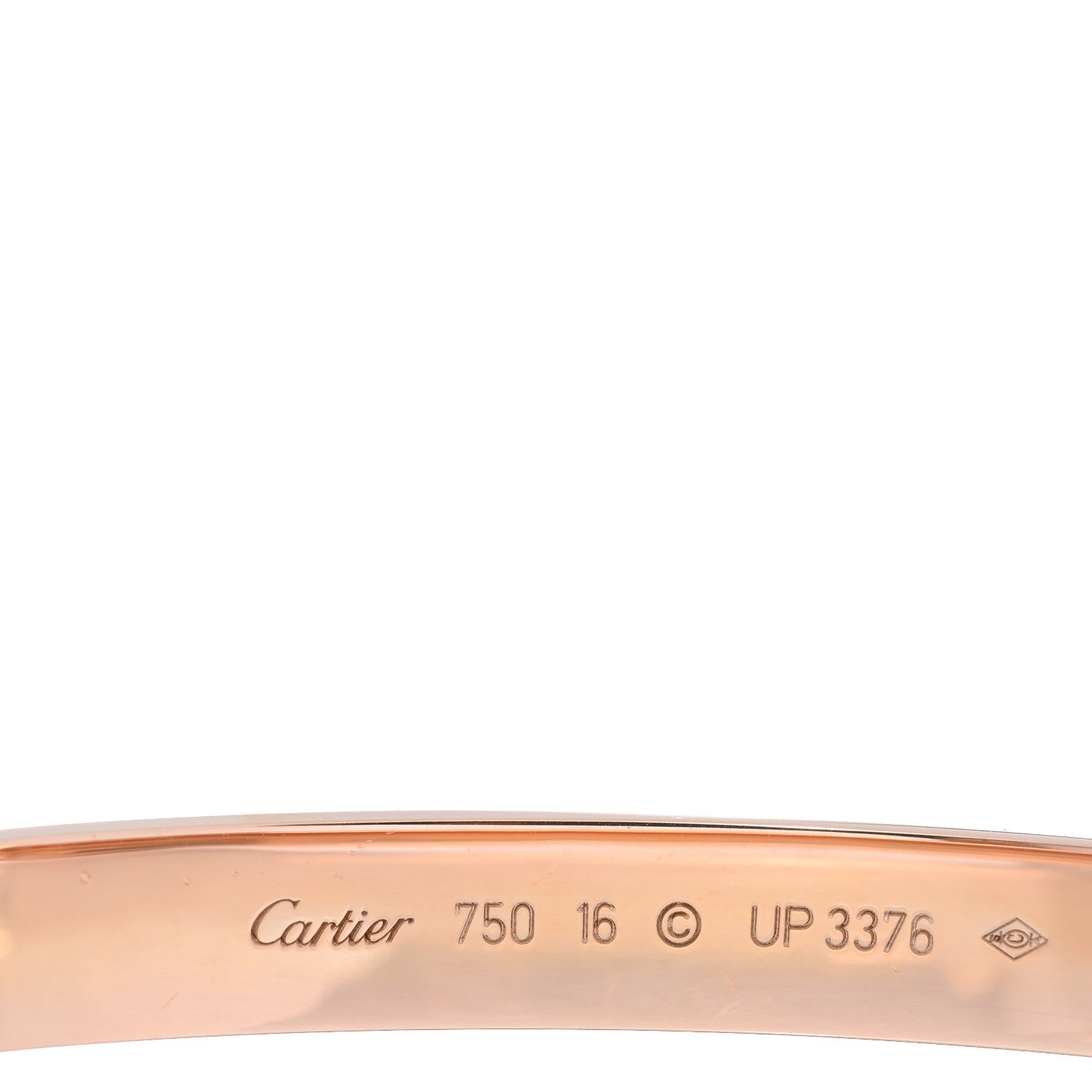 Cartier 18K Pink Gold LOVE Bracelet 16 3 of 5
