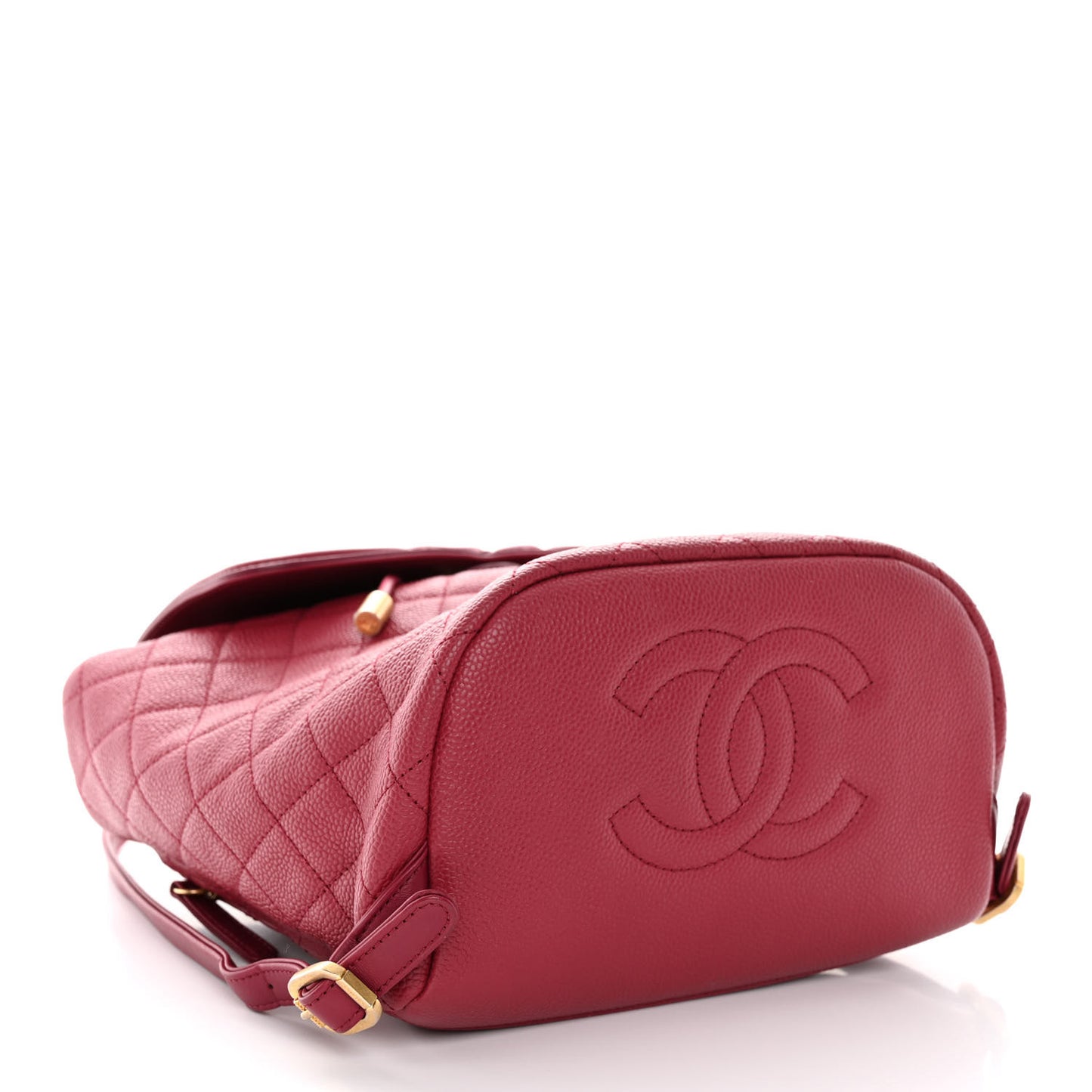 Caviar Quilted Filigree Backpack Dark Pink