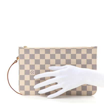 Louis Vuitton Damier Azur Neverfull MM GM Pochette 2 of 7
