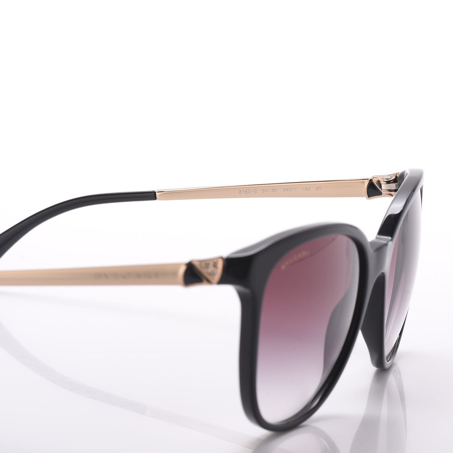 BVLGARI Crystal Sunglasses 8160-B Black