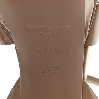 Saint Laurent Patent Tribute 75 Platform Sandals 37.5 Soft Nude 7 of 10