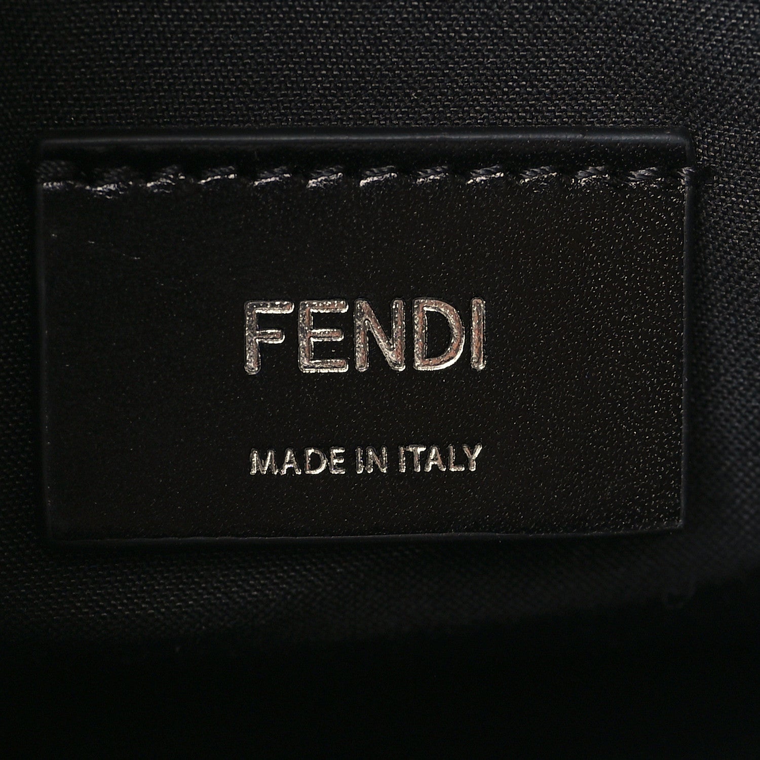 Fendi Vitello Grace Light Logo Clutch Bag Black Sunflower 6 of 9