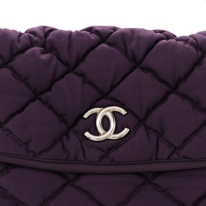 Chanel Nylon Bubble Quilt Accordion Flap Purple 7 of 11