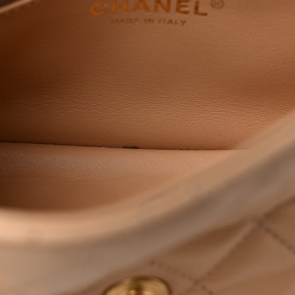 Chanel Lambskin Quilted Mini Pearl Crush Flap Beige 10 of 11