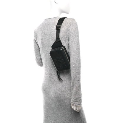 Loewe Calfskin Molded Sling Crossbody Bag Black 2 of 9