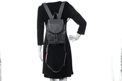 Christian Louboutin Calfskin Spiked Small Explorafunk Backpack Grey 2 of 9