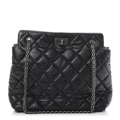 Chanel Aged Calfskin Reissue 2.55 Tote Black 1 of 13