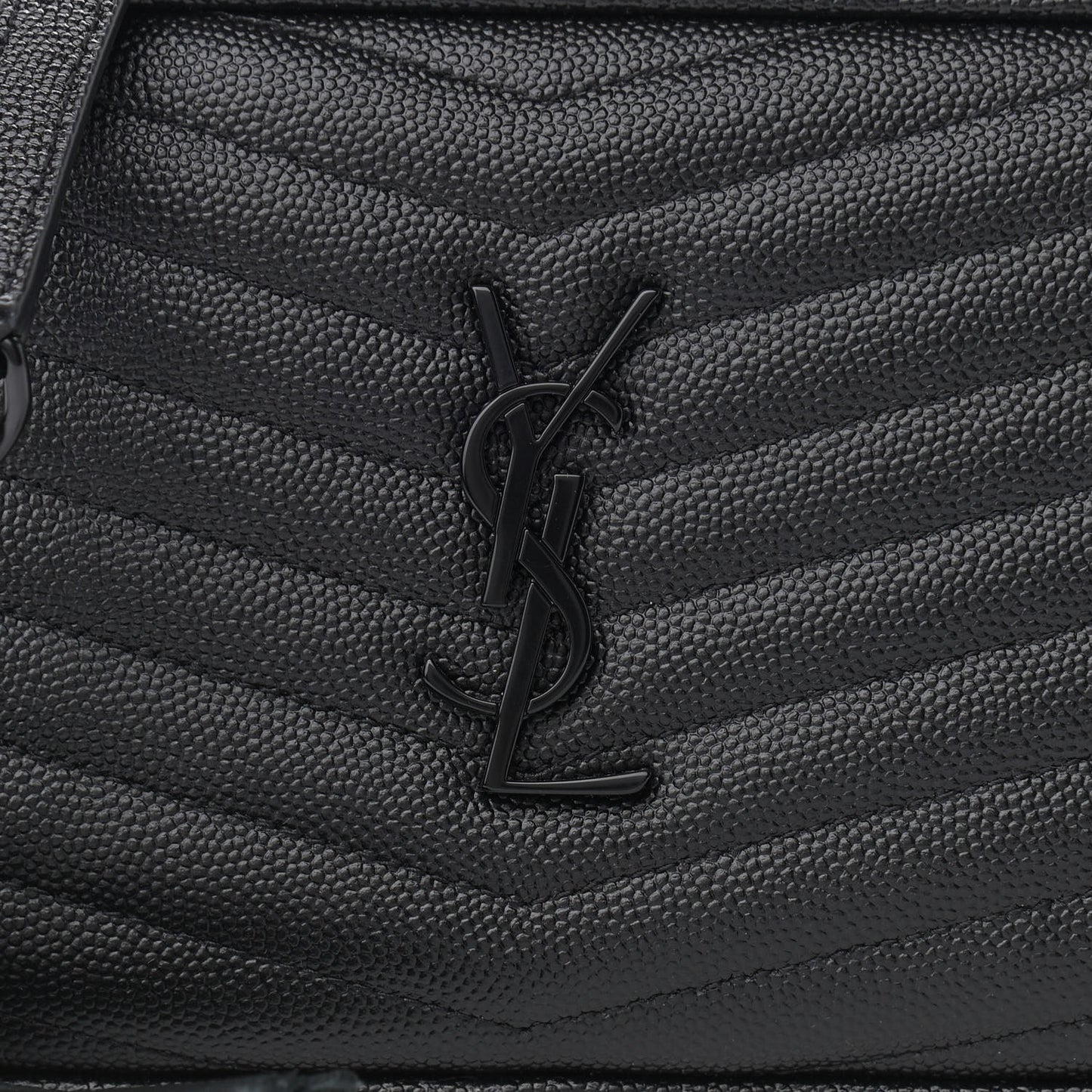 Grain De Poudre Matelasse Monogram Mini Lou Camera Bag Black