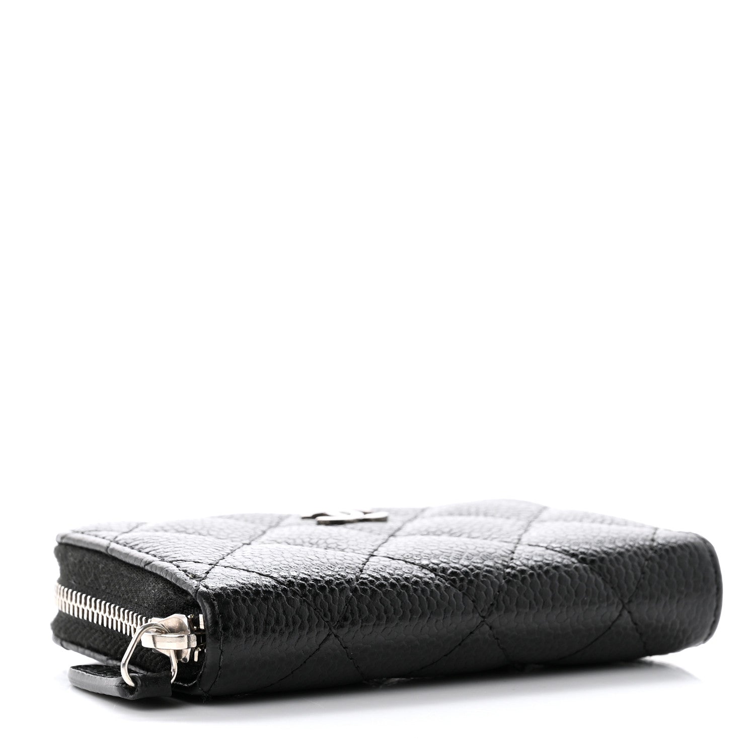 Chanel Caviar Quilted Zip Coin Purse Black 4 of 7