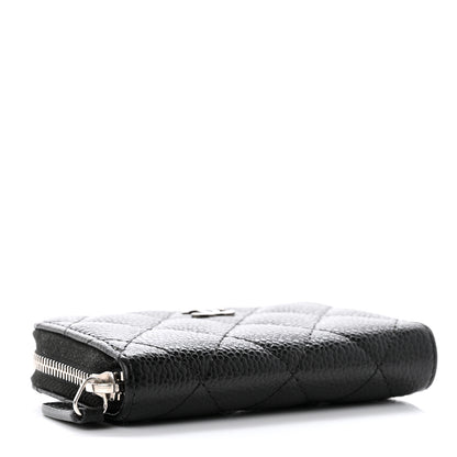 Chanel Caviar Quilted Zip Coin Purse Black 4 of 7
